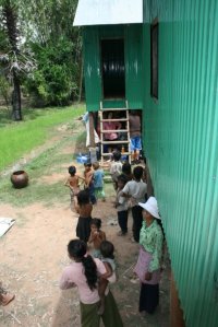 Building in a Cambodian village